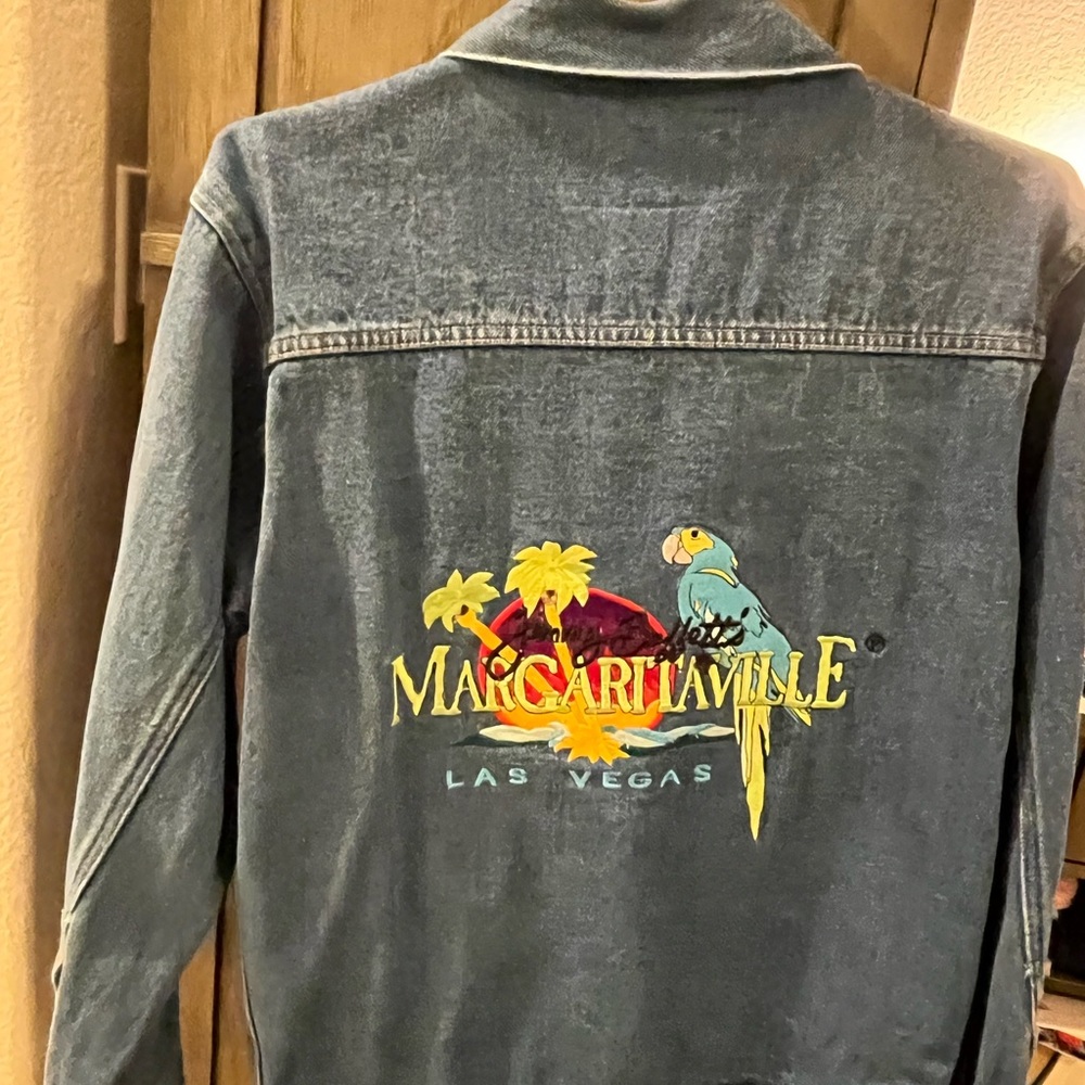 Margaritaville Las Vegas denim embroidered jacket